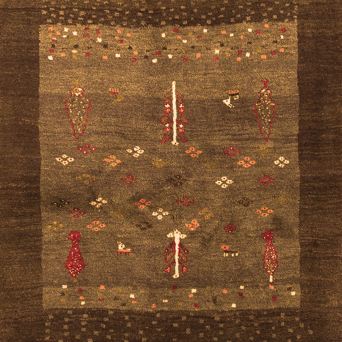 Abstract Orange Contemporary Rug, con2849org