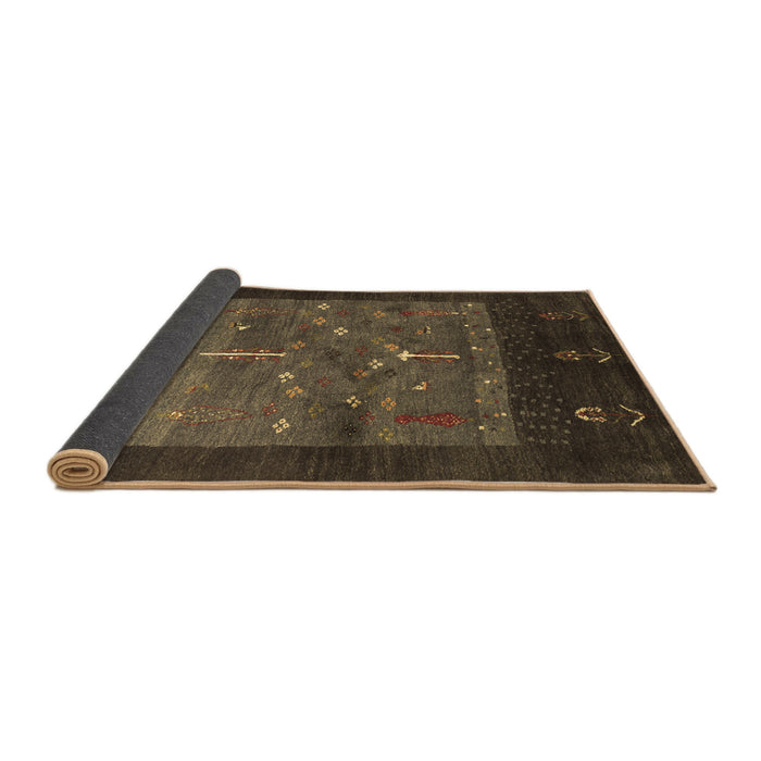 Sideview of Abstract Brown Contemporary Rug, con2849brn