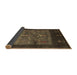 Sideview of Abstract Brown Contemporary Rug, con2849brn