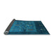 Sideview of Abstract Light Blue Contemporary Rug, con2849lblu