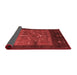 Abstract Red Contemporary Area Rugs