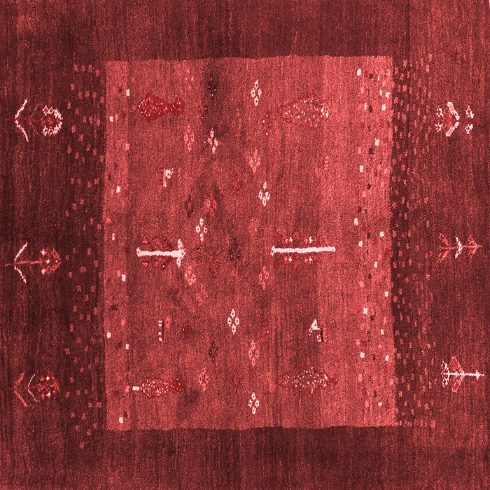 Abstract Red Contemporary Rug, con2849red