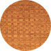 Machine Washable Abstract Orange Contemporary Area Rugs, wshcon284org