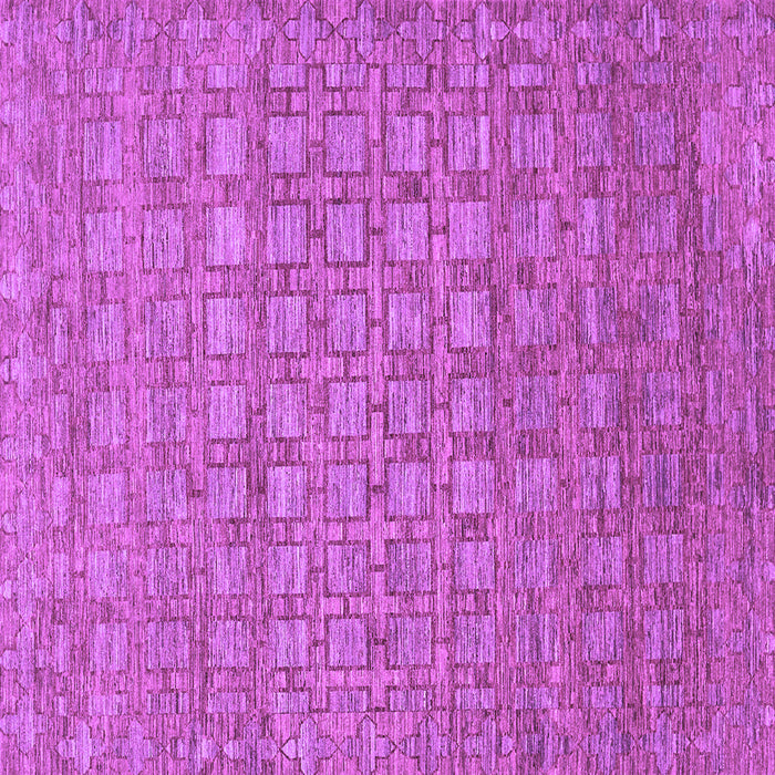 Square Abstract Purple Contemporary Rug, con284pur