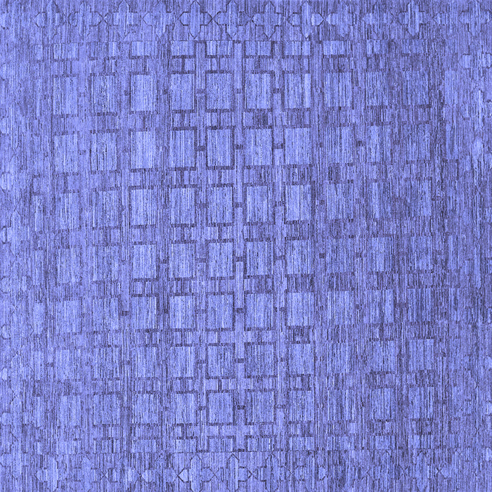 Square Abstract Blue Contemporary Rug, con284blu