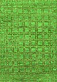 Abstract Green Contemporary Rug, con284grn