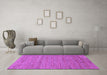 Machine Washable Abstract Purple Contemporary Area Rugs in a Living Room, wshcon284pur