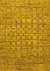 Abstract Yellow Contemporary Rug, con284yw