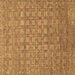 Square Machine Washable Abstract Brown Contemporary Rug, wshcon284brn