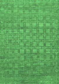 Abstract Emerald Green Contemporary Rug, con284emgrn