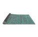 Sideview of Abstract Light Blue Contemporary Rug, con284lblu