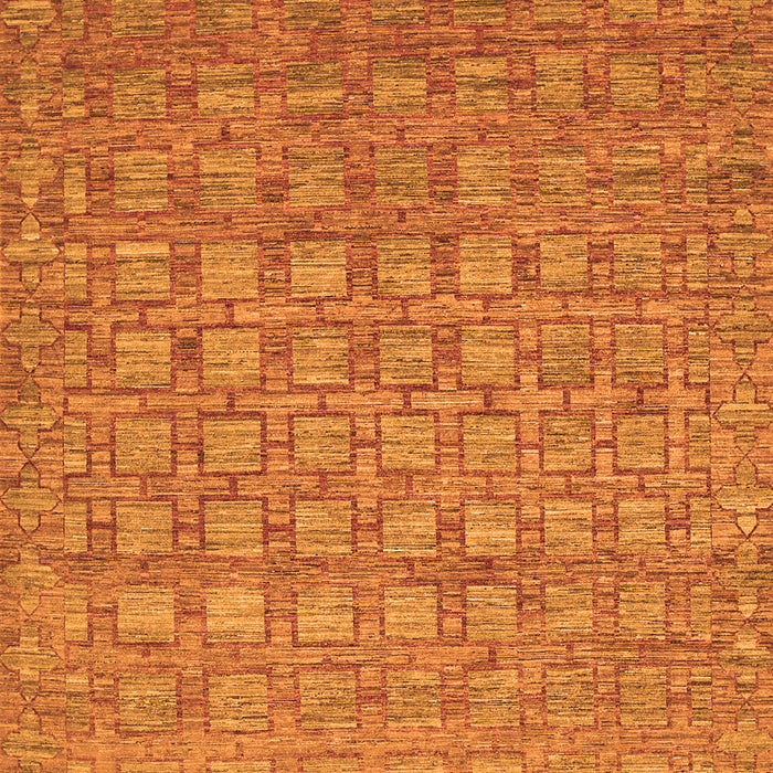 Abstract Orange Contemporary Rug, con284org