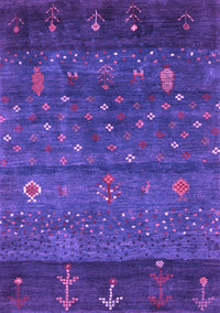 Abstract Purple Contemporary Rug, con2850pur