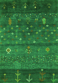 Abstract Green Contemporary Rug, con2850grn