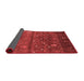 Abstract Red Contemporary Area Rugs