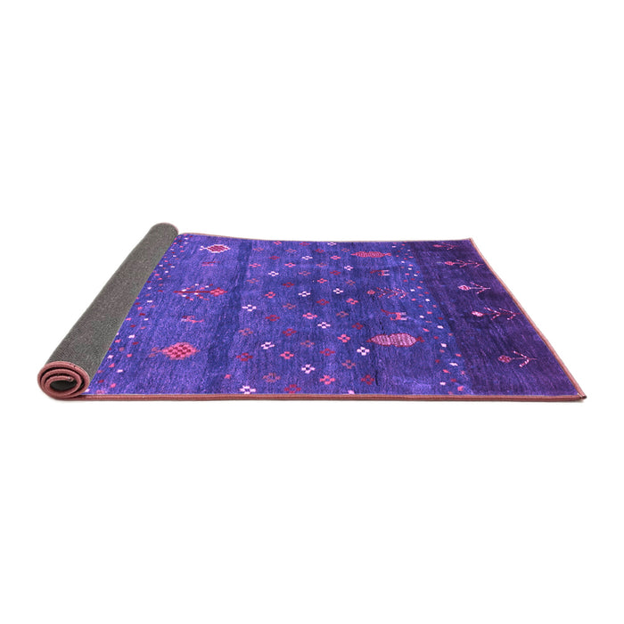 Sideview of Abstract Purple Contemporary Rug, con2850pur