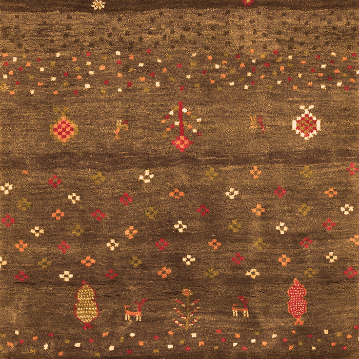 Serging Thickness of Machine Washable Abstract Orange Contemporary Area Rugs, wshcon2850org