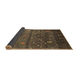 Sideview of Abstract Brown Contemporary Rug, con2850brn
