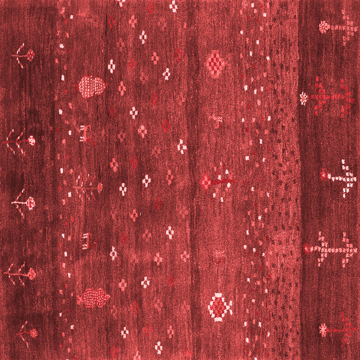 Machine Washable Abstract Red Contemporary Rug, wshcon2850red