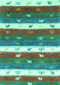 Southwestern Turquoise Country Rug, con2851turq