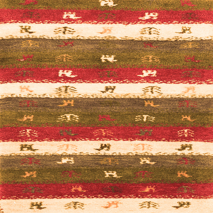 Serging Thickness of Southwestern Orange Country Rug, con2851org