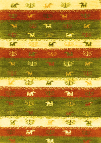 Southwestern Yellow Country Rug, con2851yw