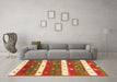 Machine Washable Southwestern Orange Country Area Rugs in a Living Room, wshcon2851org