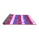 Sideview of Southwestern Purple Country Rug, con2851pur