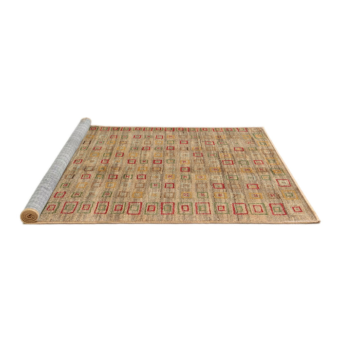 Serging Thickness of Machine Washable Contemporary Sandy Brown Rug, wshcon2852