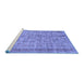 Sideview of Machine Washable Abstract Blue Contemporary Rug, wshcon2852blu