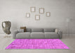 Machine Washable Abstract Purple Contemporary Area Rugs in a Living Room, wshcon2852pur