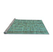 Sideview of Machine Washable Abstract Light Blue Contemporary Rug, wshcon2852lblu