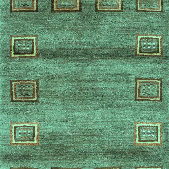 Abstract Turquoise Contemporary Rug, con2853turq