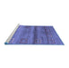 Sideview of Machine Washable Abstract Blue Contemporary Rug, wshcon2853blu