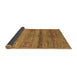 Sideview of Abstract Brown Contemporary Rug, con2853brn