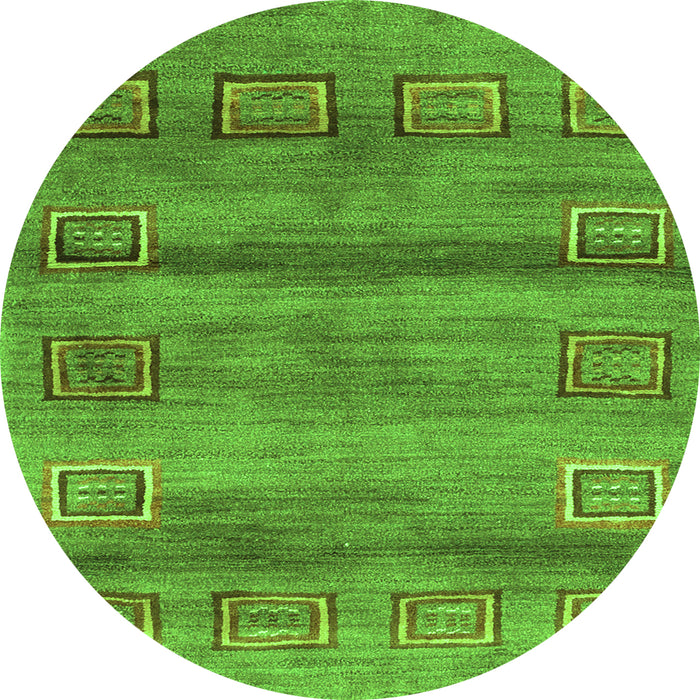 Machine Washable Abstract Green Contemporary Area Rugs, wshcon2853grn