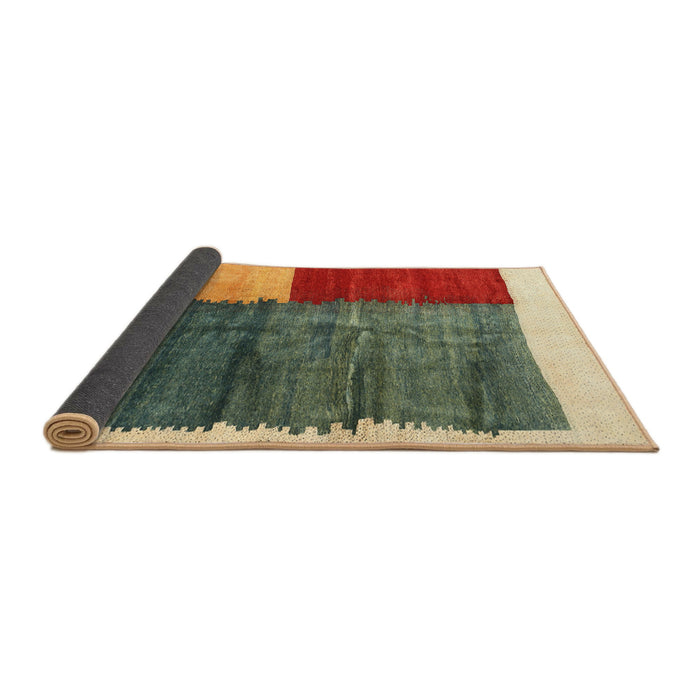 Thickness of Contemporary Copper Green Modern Rug, con2854