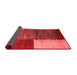 Abstract Red Contemporary Area Rugs