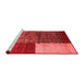 Contemporary Red Washable Rugs