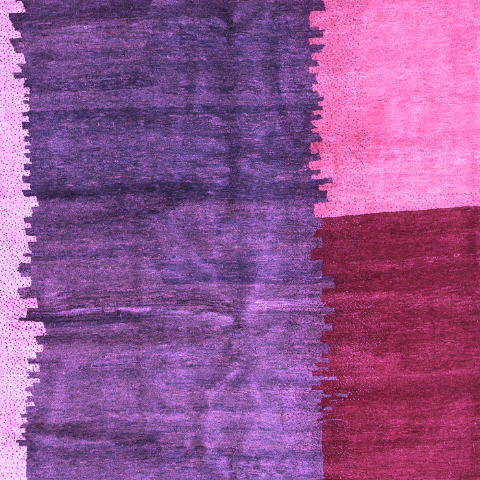 Machine Washable Abstract Purple Contemporary Area Rugs, wshcon2854pur