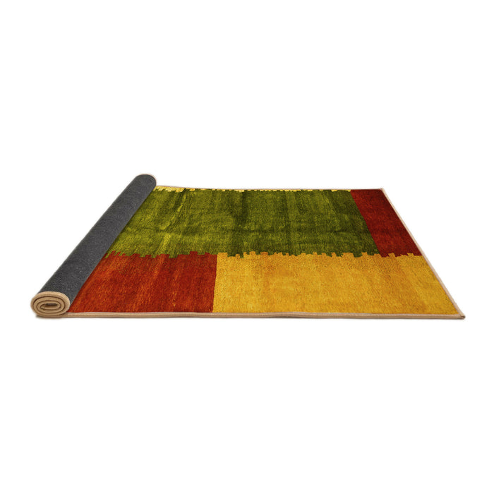 Sideview of Abstract Yellow Contemporary Rug, con2854yw