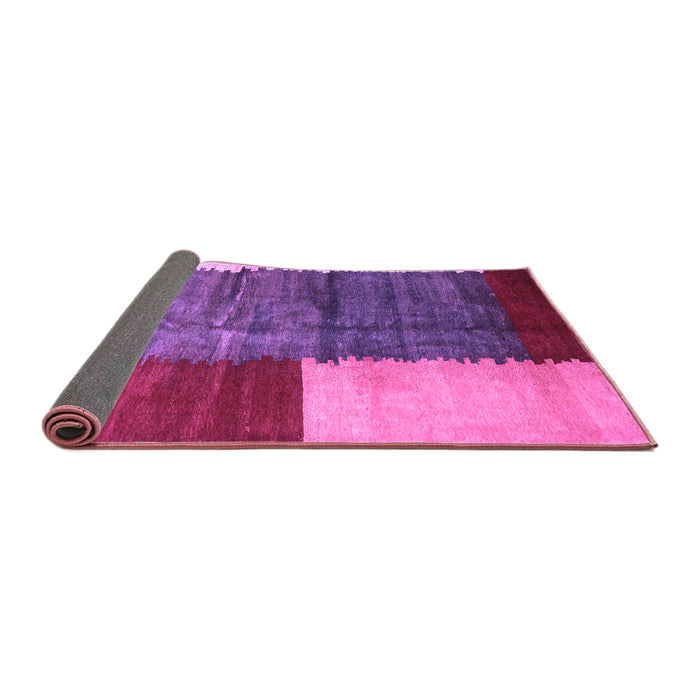 Sideview of Abstract Purple Contemporary Rug, con2854pur