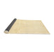 Thickness of Contemporary Sun Yellow Solid Rug, con2855