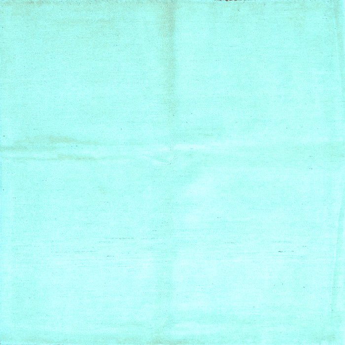 Square Machine Washable Solid Light Blue Modern Rug, wshcon2855lblu