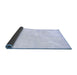 Sideview of Solid Blue Modern Rug, con2855blu