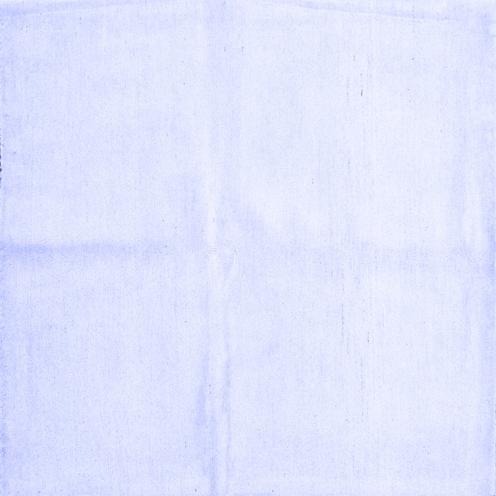 Square Solid Blue Modern Rug, con2855blu