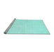 Sideview of Machine Washable Solid Light Blue Modern Rug, wshcon2855lblu