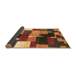 Sideview of Abstract Brown Contemporary Rug, con2856brn
