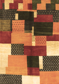 Abstract Brown Contemporary Rug, con2856brn