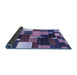 Sideview of Abstract Blue Contemporary Rug, con2856blu